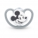 NUK - биберон залъгалка силикон 0-6 мес. 1бр Space Mickey+ box 4